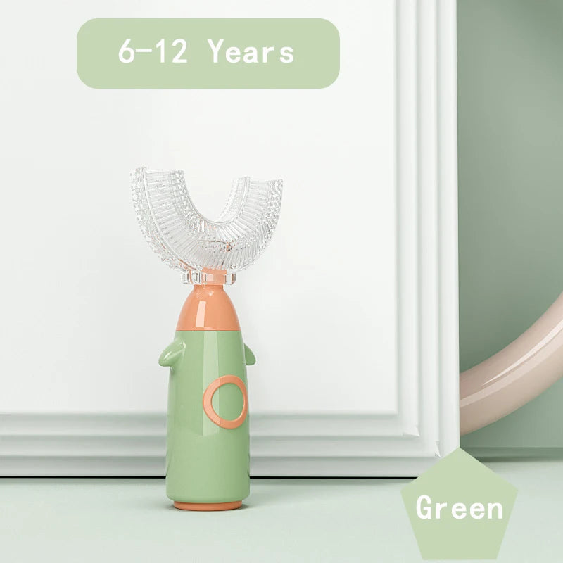 U Child Toothbrush for Children 360 Kids Toothbrush for Kids Silicone Baby Toothbrushes 1-12 Years